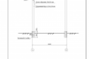 Деревянная постройка. Разрез А-А