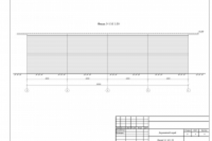 Деревянная постройка. Фасад 5-1