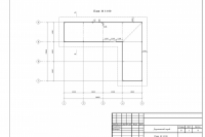 Деревянное строение. План