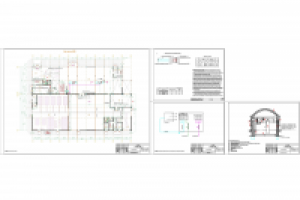 Проект дымоуделения через крышные фрамуги. Магазин "Петрович"