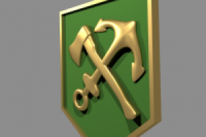 3D модель_Герб для фрезеровки_1