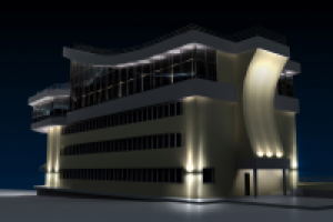 3d модель здания База 3