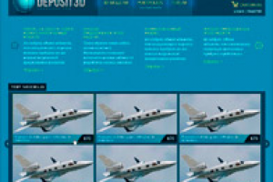 Главная страница сайта по продаже 3d моделей