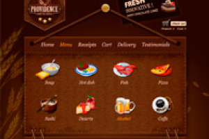 Дизайн сайта кафе