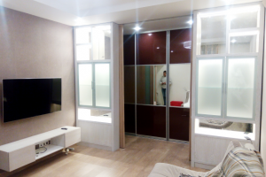 Встроенная мебель из дерева, шпона