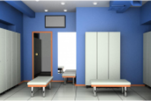 раздевалка фитнес клуба вид 1А