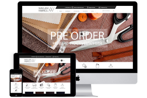 Сайт-витрина для компании Navlani fabrics