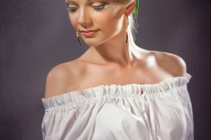 женский фотопортрет для конкурса визажистов