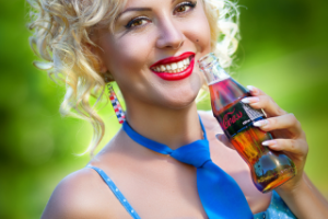 женский портрет в фото проекте Pin-up