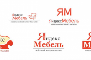 Варианты логотипа Яндекс Мебель