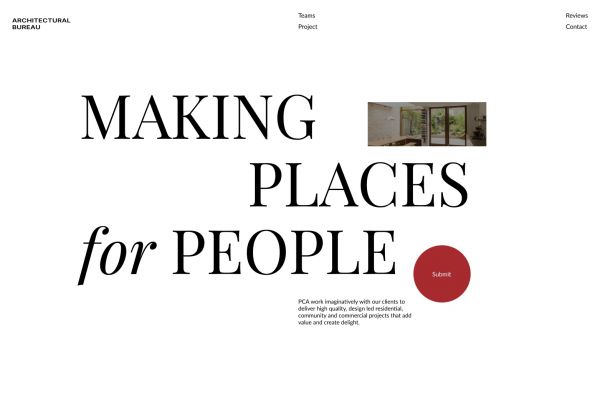 Редизайн сайта Architecture Bureau