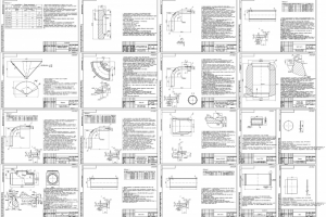 Рабочие чертежи деталей и блоков трубопроводов
