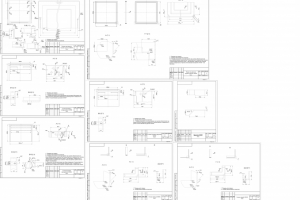 Эскизы деталей корпуса системы фильтрации