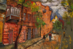 "Город у реки", триптих