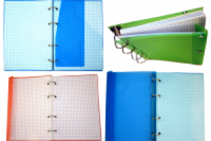 Папка канцелярская с кольцевым механизмом Тетрадь А5 80 листов в