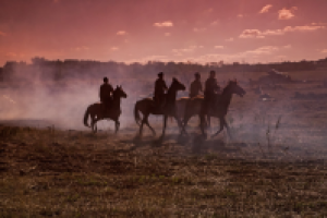 Казаки на лошадях (реконструкция)