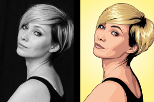 Векторный портрет по фото