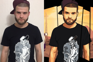 Арт в стиле GTA