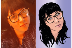 Векторный портрет по фото