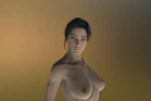 Женская модель. Без одежды.