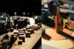 Макет города из бумаги