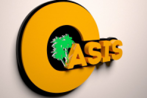 Интерьерная вывеска "OASIS"