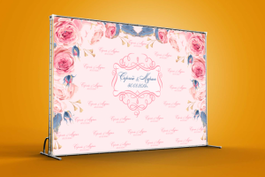 Макет свадебного пресс-волла