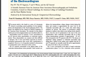 Рекомендации по Стандартизация и интерпретация Электрокардиограм
