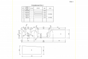 Деталировка фрагмента детской мебели