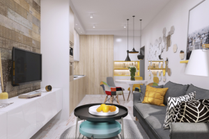 Кухня-столовая в современном стиле