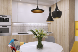 Кухня-столовая в современном стиле