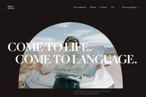 Редизайн сайта ‘lingua journey’