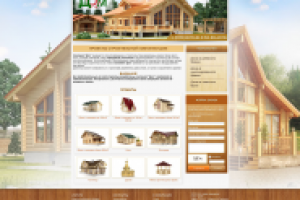 Сайт компании, занимающейся строительством срубов