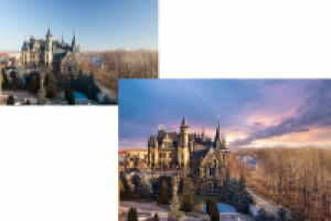 ретушь замка