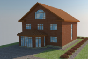 Концепция фасада жилого дома