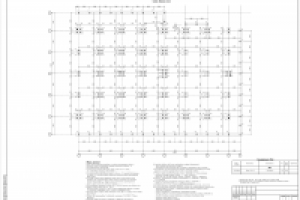 Схема свайного поля