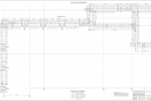 Схема арматурных выпусков из фундаментной плиты
