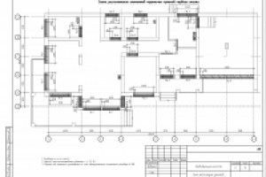 Схема расположения сборных перемычек