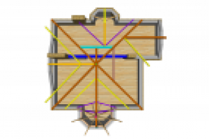 Несущие элементы покрытия (вид сверху)