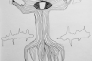 Рисунок пером на бумаге