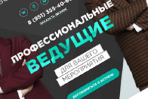 Landing Page - свадебные ведущие близнецы