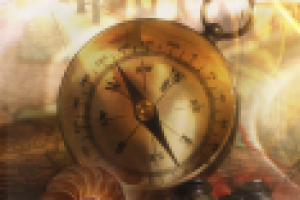 Постер с биноклем