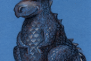 Дракон (пастельная бумага, пастельные карандаши)