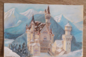 Зимнее безмолвие (пастель)