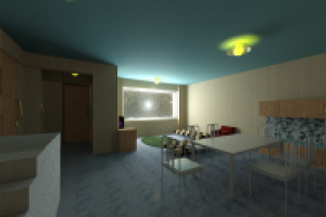 Гостиная вид на окно.