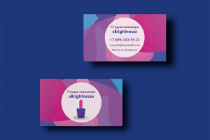 Визитка для студии маникюра