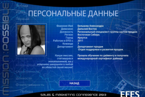 Мобильная презентация для мероприятия EFES