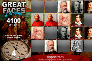Дизайн мобильной игры Great Faces на iOS и Android