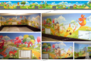 коллаж для широкоформатной печати