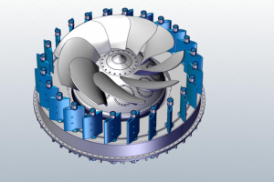 Гидравлическая турбина в сборе